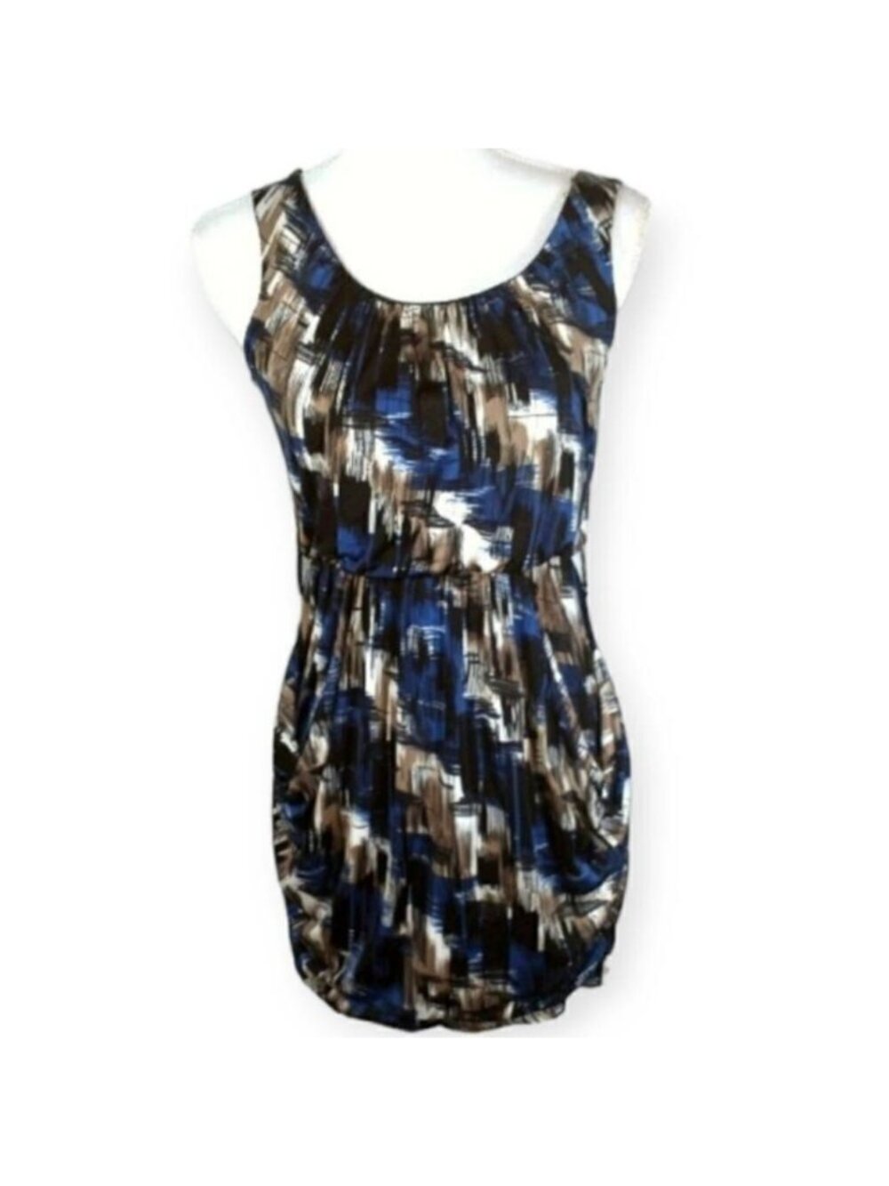 FOREVER 21 DRESS BLUE & BLACK SZ.S EUC.